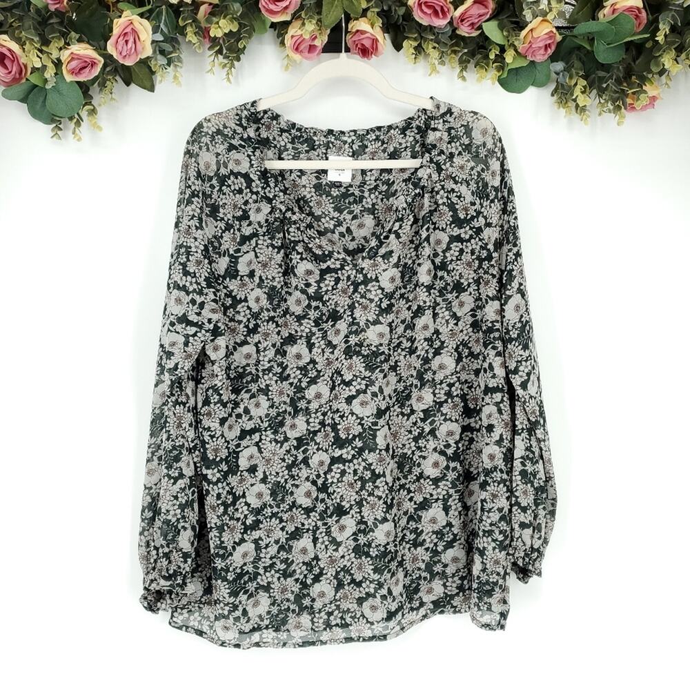 Cabi 3765 Floral Peasant Blouse